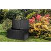 Garden Box 109 X 51 X 55 Cm 270 Liters Black
