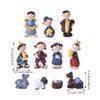 Nativity Sets Figures 11 Pieces Resin Nativity Figure Sets Decoration Mini Decor Figurines Toys Christian Family Tabletop