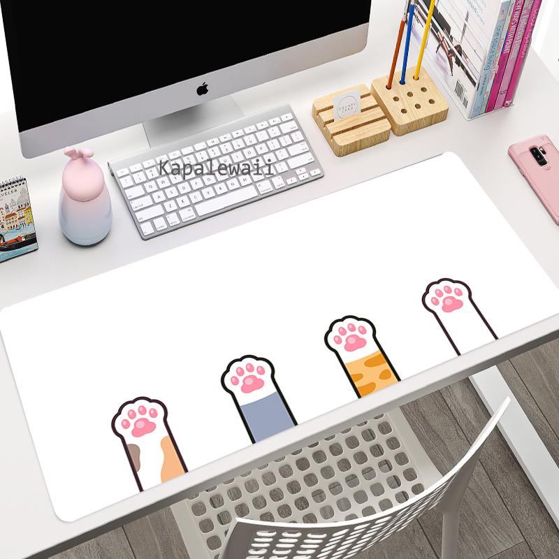 Anime Cute Pink Pad Mouse HD Print Computer Gamer Locking Edge Mousepad XXL Kawaii Keyboard PC Mice Cat Pew Mats Pad For Csgo