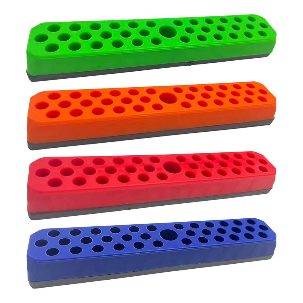 Hex Bit Holder, Portable Reliable with Magnetic Base Screwdriver Bit Organizer,