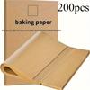 200pcs Unbleached Parchment Paper Baking Sheets,Non-Stick Precut Baking Parchment,Perfect for Baking Grilling Air Fryer Steaming Bread Cup Cake Cookie