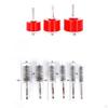 Copper Tube Cleaner Kit for Drill 6 Stainless Steel Wire Bore Brushes 1/4inch Hex Shank