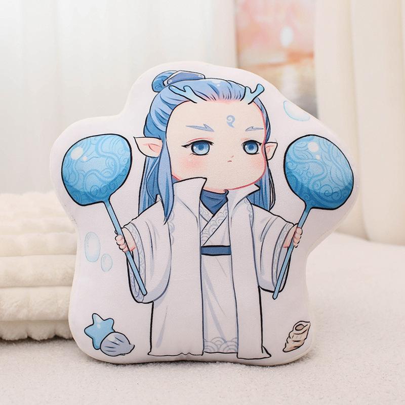 

Nezha Pillow Series Sofa Ornaments Home Living Room Pillow Dolls Cushions Office 35*35*15cm
