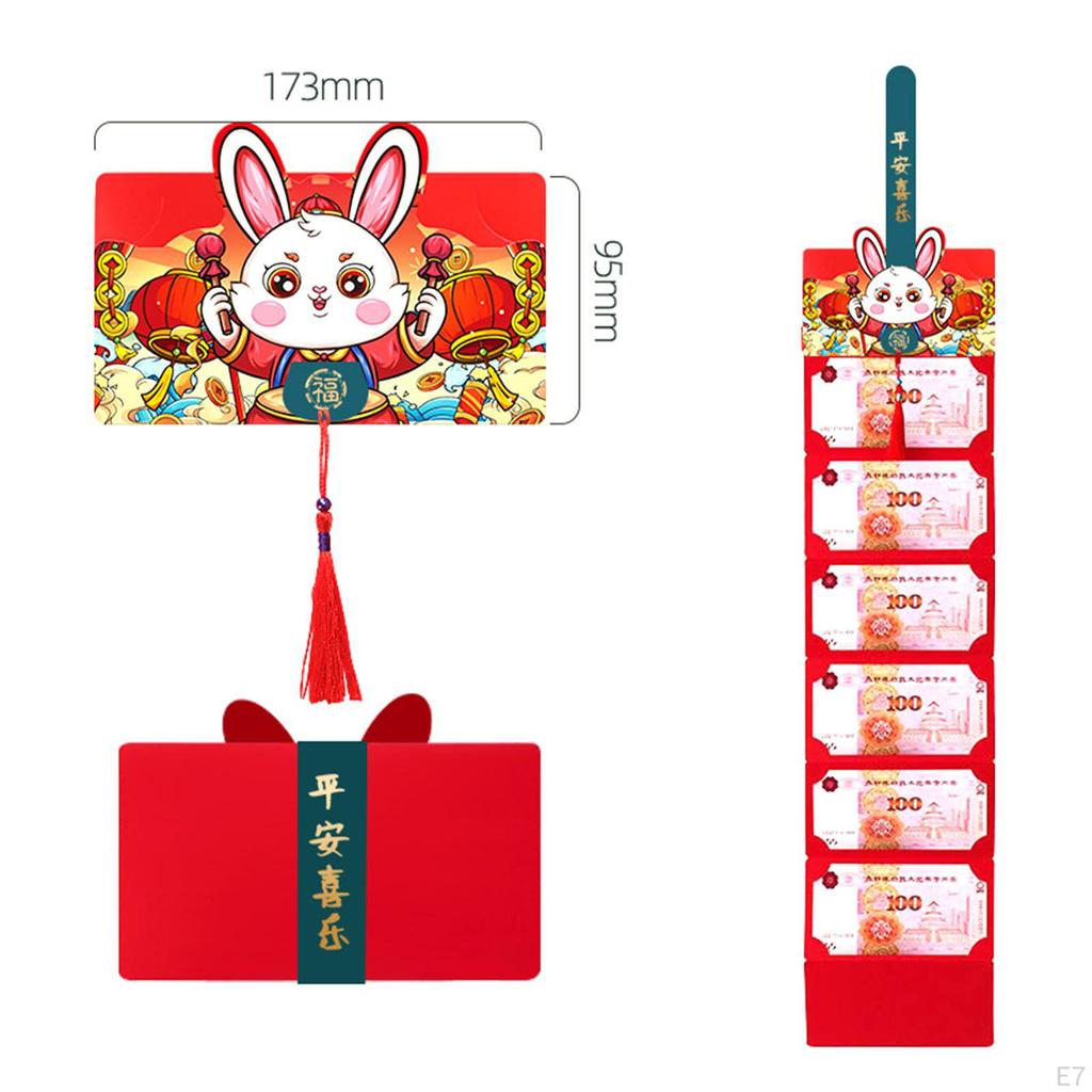 Foldable Red Bag, Package, Cartoon Festival Supplies, Year Hong Bao, Envelopes for