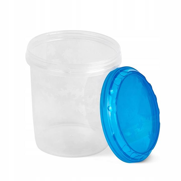 Plastic Container with Screw Cap for Storage 1l