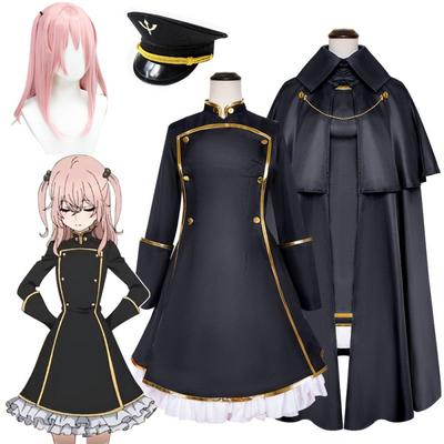 Аніме My Dress-Up Darling Cosplay Inui Sajuna Hat Wig Full Set Black Front Coat Women Uniforms Halloween Carnaval Costumes