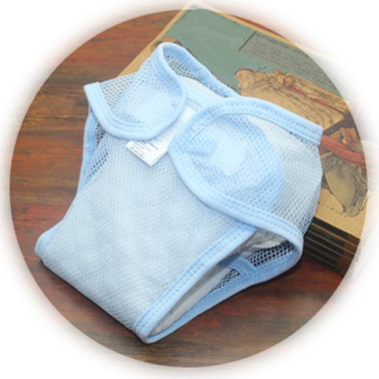 Magic Tape Breathable Baby Newborn Washable Mesh Diaper Cover Pants Reusable