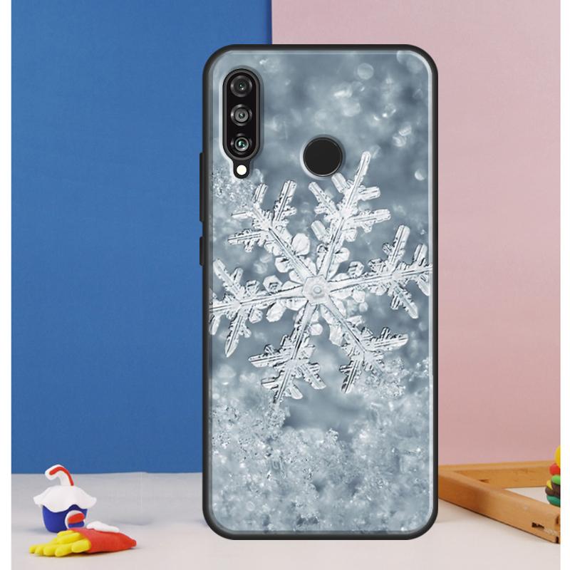Christmas Snowflakes Case For Huawei Nova Y73 Y72 Y70 Y90 Y60 Y61 Y91 12s 12i 11i 8i 9 10 SE P30 P40 Lite P60 Pro