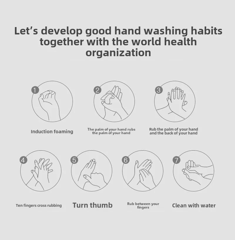 Smart Induction Foam Touch-Free Hand Sanitizer Dispenser with USB Charging