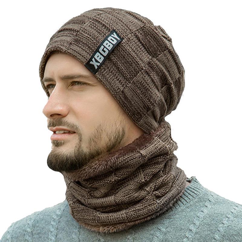 Buy Winter Beanie Hat Scarf Set Warm 