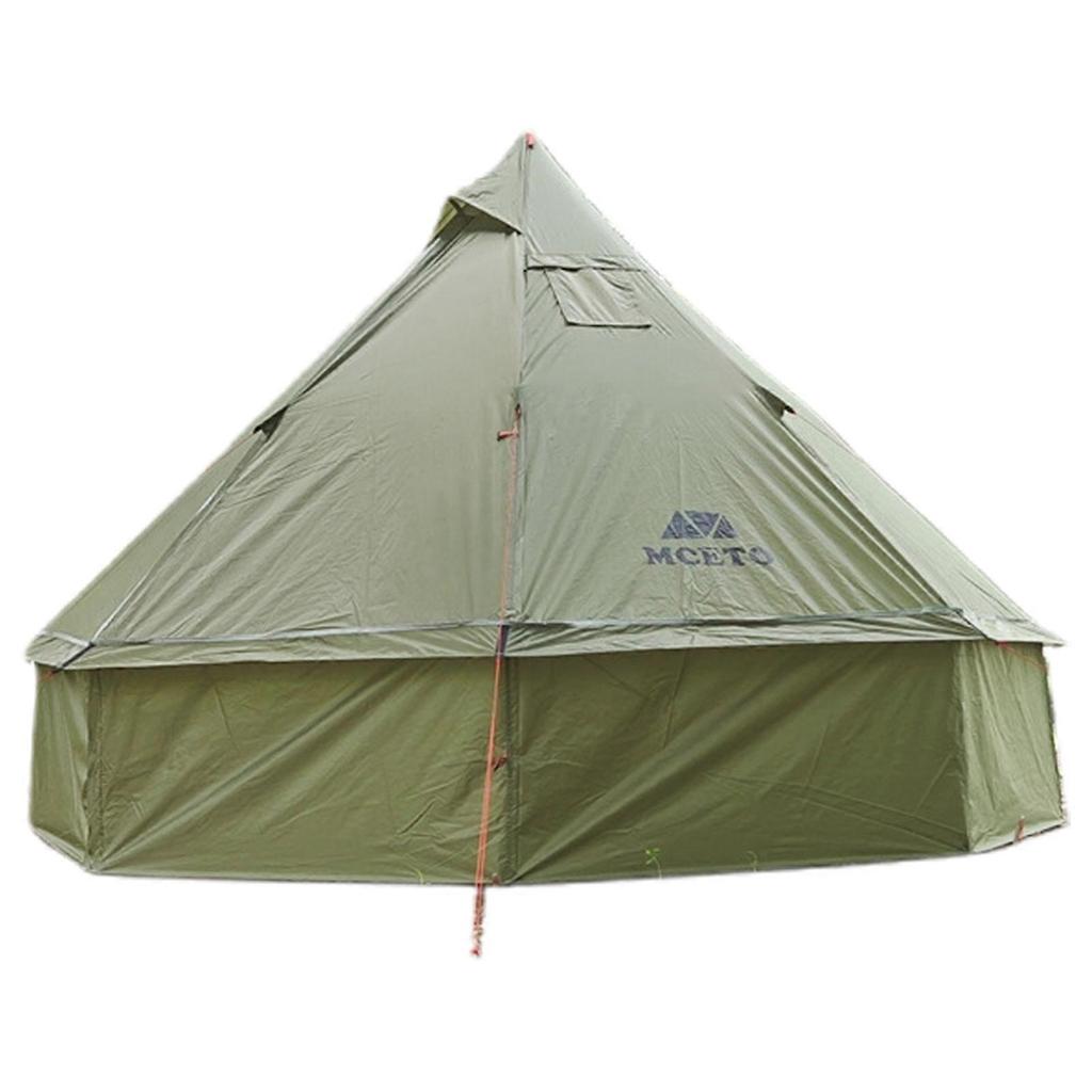 2-4 persoane Tipi Cort fierbinte cu sobă Jack Piramidă de camping Teepee Cort pentru camping rucsac