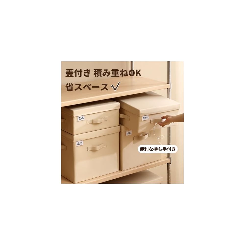 TIANZONG Storage Box with Lid, Large Capacity Storage Case, Clothes Storage Case, Foldable,