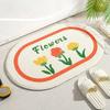 Fresh Flower Carpet Soft Anti Slip Water Absorbing Floor Mat Home Entrance Bathroom Bedroom Living Room Carpet