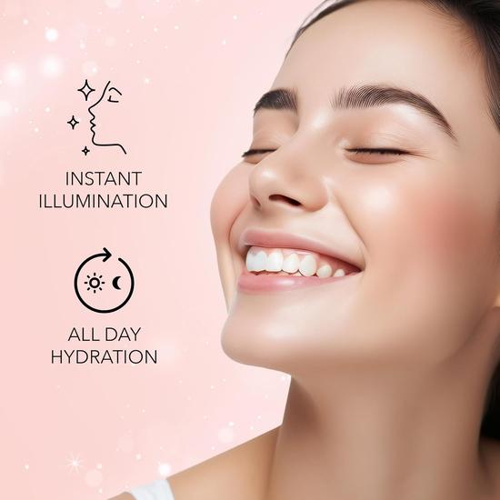 FACESCANADA Glow & Go Combo Kit - Rose Gold Strobe Cream (30Ml) & Makeup Fixer (50Ml) | All Day Natural Glow | Hydrating Makeup Fixer