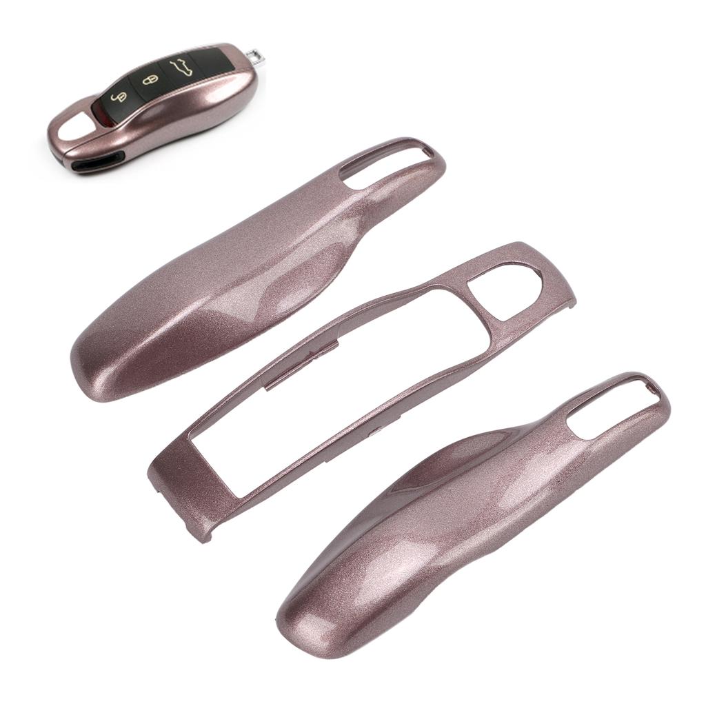 Key Fob Cover Shell Protector Car Modification Replacement for Panamera Cayenne MACAN Boxster Cayman 911 718Pink