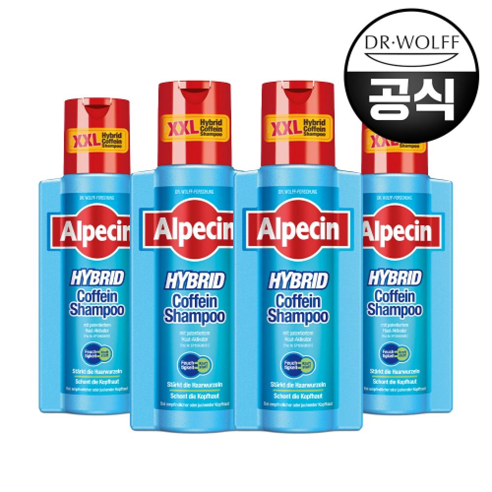 Alpecin Alpecin Hybrid Caffeine Shampoo For Dry Scalp 375ml X 4 NONE