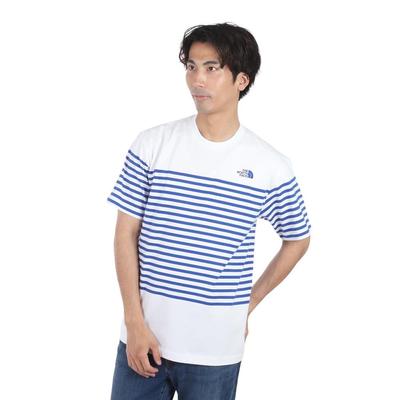 North Panel Border Tee White M [The Face] S/S