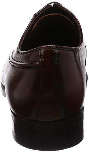 Madras Men's Lace-Up Elegant Business Shoes, M419, Dark Brown-Red, Size 24.5cm, 2.5E