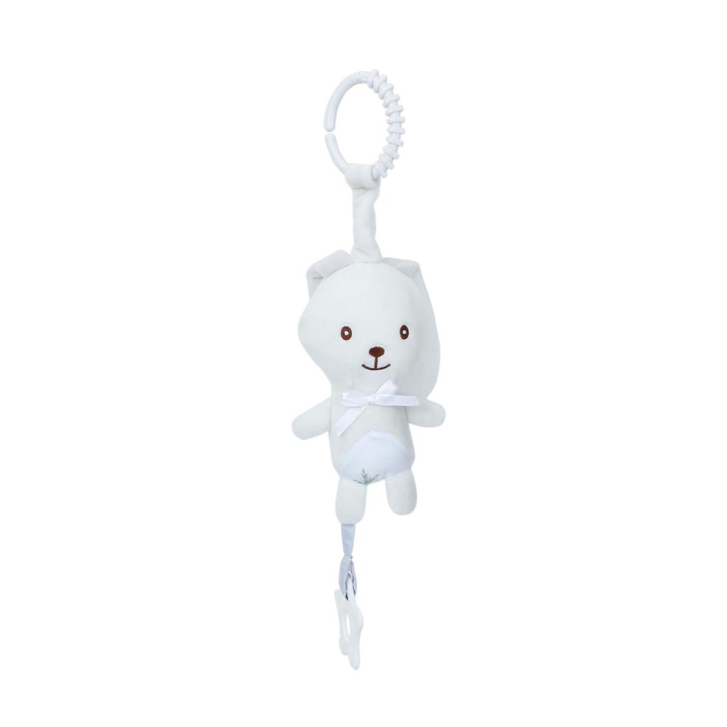 BBSKY Teether Pendant: Rabbit, Elephant, Koala with BB Squeaker & Copper Bell for Car.