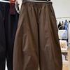 Women's Solid-Color Workwear Pants for Spring/Fall Loose-Fit Casual Slimming Curved-Leg Pants