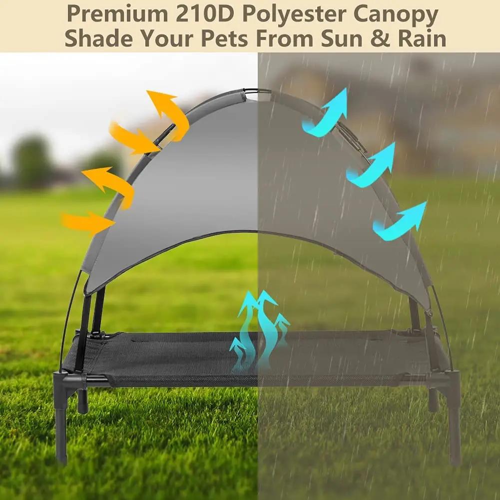 Outdoor Breathable Elevated Pet Bed Portable Dog CampTent Raised Dogs Camping Home Outdoor Use Canopy Shade Tent Lightweight
