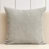 Corduroy Pillowcover Solid Color Thick Square Corn Grain Texture Cushion Covers Household Sofa Ornamental Throw Pillow Case 45*45Cm
