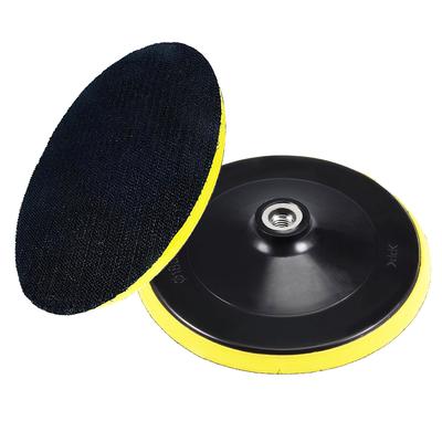 7 Zoll(180mm) Klett-Polierpad für Schleifscheiben, Rotations-Stützteller-Aufsatzadapter und weiche Schaumstoffschicht