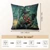 Fanart B-Bioshock R-Rapture Cushion Cover Natural Linen Organic Fabric Double-Sided Printing Sofa Home Decor Gift Pillow Case