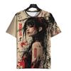 Harajuku Anime& Manga Girl 3D Print T‑Shirt, Unisex Summer Casual Tee, Crew Neck Short Sleeve, Kids Fashion Graphic T‑Shirt
