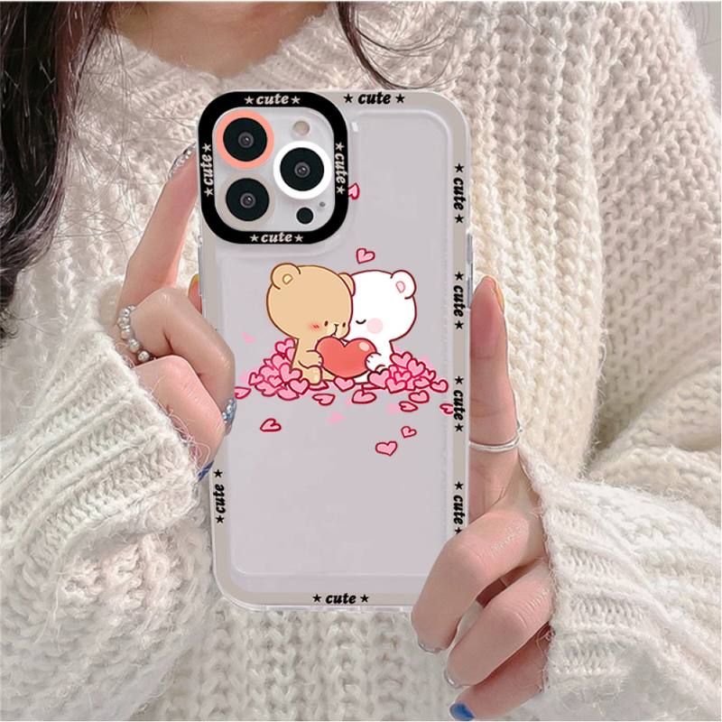 Fun Cartoon Peach Mochi Cat Phone Case for iPhone 11 12 13 Mini Pro Max 14 Pro Max Case Shell