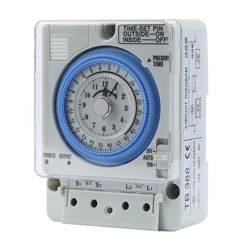Electrical Mechanical Timer Switch Analog Dial Timers 24hours 7days 15A 20A Din Rail Weekly Programmable Timer Controller