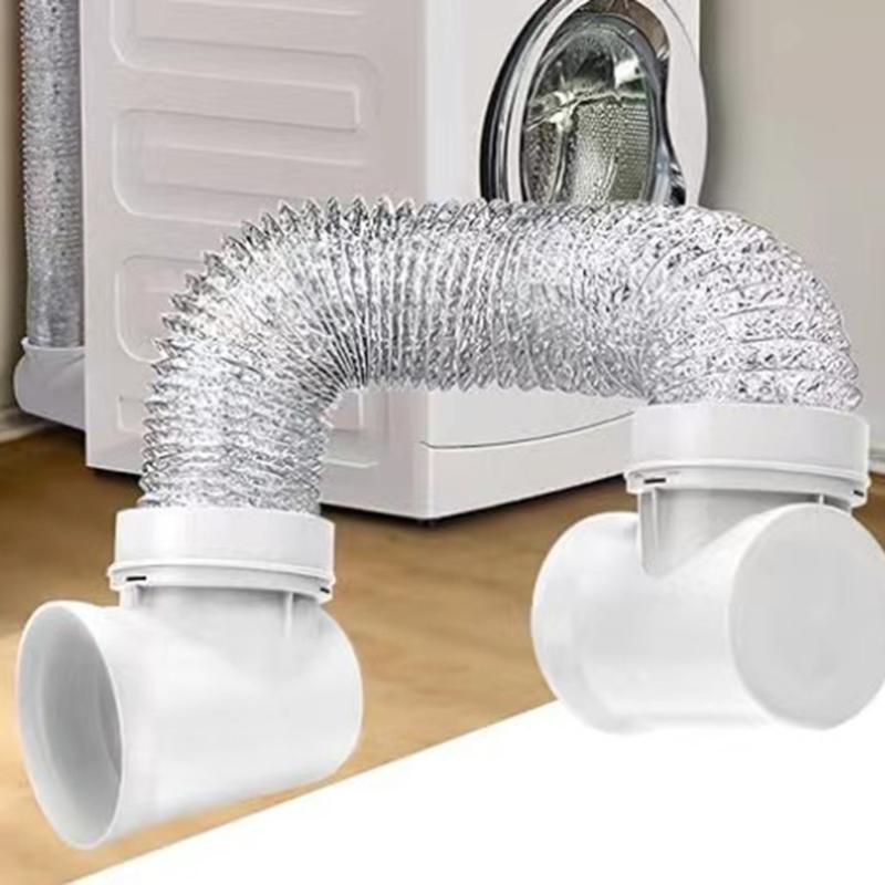 90 Degree Exhaust Hose Dryer Vent Wall Plate Dryer Vent Connector Kit Dryer Duct Connector Easy Installation Accessories