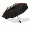 Disney VillainsCostumes Automatic Open/Close Umbrella - Cute Umbrella with Cute Design, Portable 3-Fold Compact Umbrella for Men & Women, Va