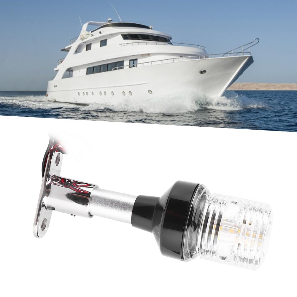 DC12V‑24V 5W Bootssegel-Signalleuchte 360-Grad Rundum Anker-Heckleuchte IP66 Wasserdicht(6in )