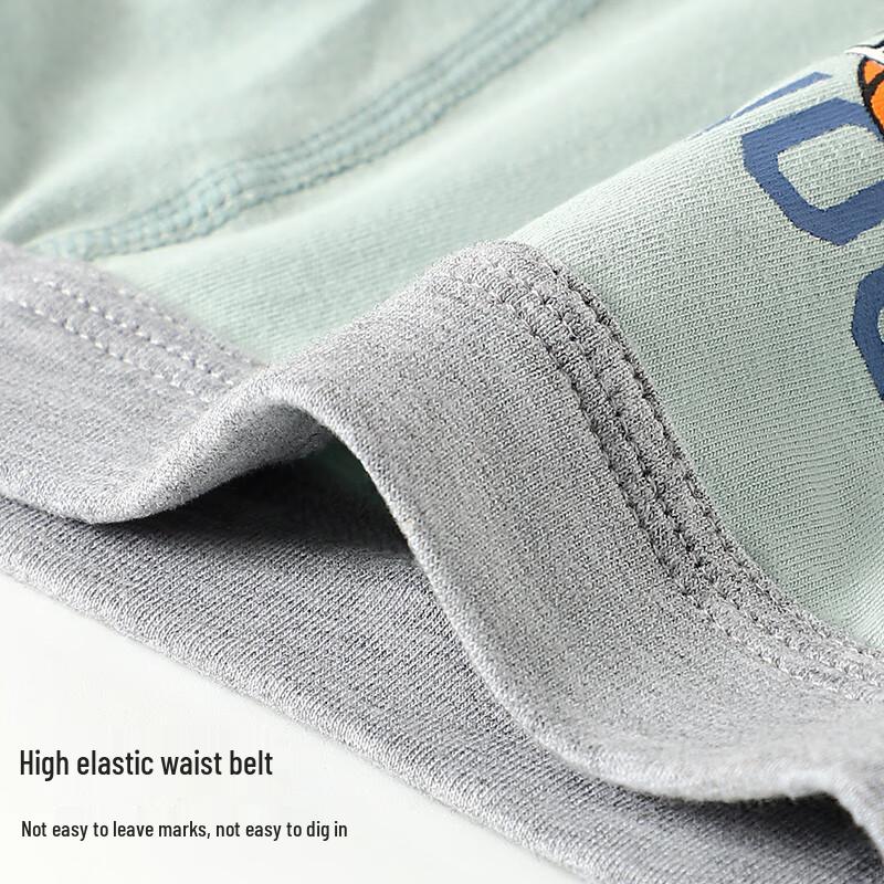 Langsaha Boys' 7A Antibacterial Cartoon Boxer Briefs 4-Pack