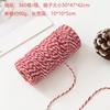 2mm 100m Christmas DIY Two-tone Cotton  Ribbon For Birthday Gift Boxes And Tags