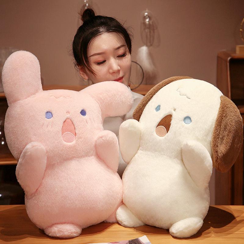 Cute Cute Animal Rabbit Cat Throw Pillow Plush Toy Doll Bear Doll Girl Companion Doll