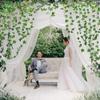 Artificial Green Ivy Leaf Rattan Creeper Leaves Hanging Vine Garland DIY Fake Plants Garden Wedding Party Home Decoration Leaves