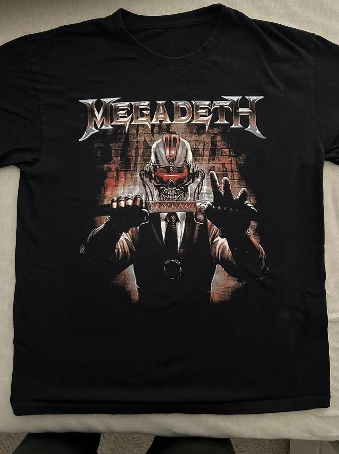Megadeth Band Rock Tour Short Sleeve Men Women Cotton Tee Shirt SB096 XXXL