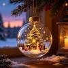 Shatterproof Light-Up Hanging Ball Ornaments LED Christmas Tree Globe Decor  Outdoor Decor