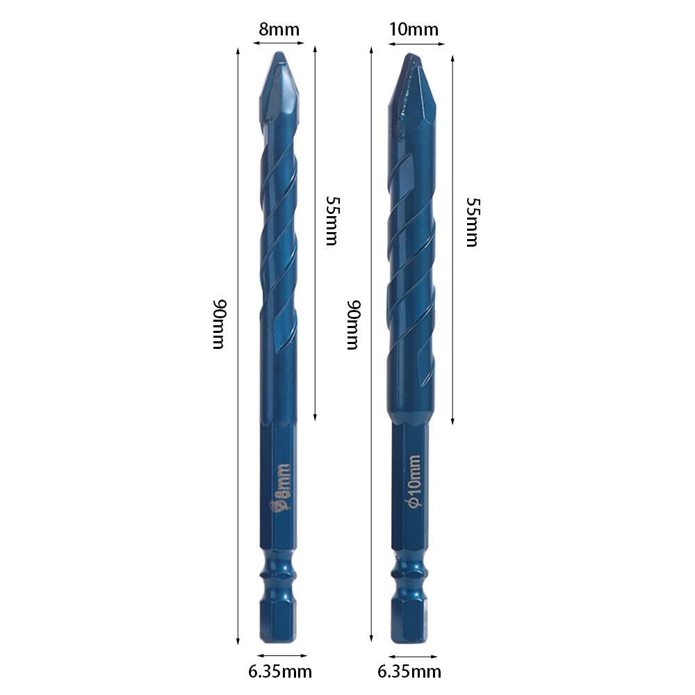 High Hardness Eccentric Drill Precision Drilling Tile  Drill Bit Triangle Tile Drill Set  Tile