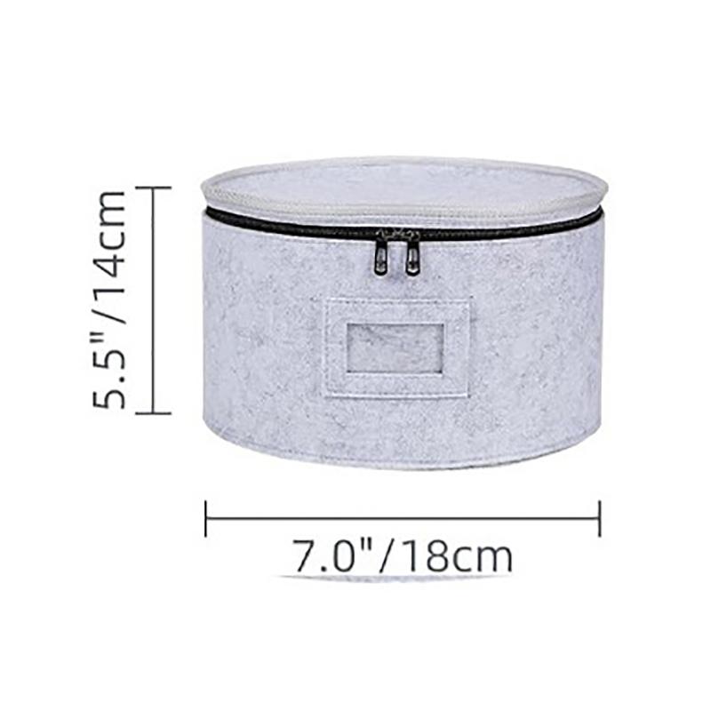 Felt Storage Bag Glass Cup Rack Cooking Plate Soup Spoon Case Dish Fabric Holder Travel Kitchen Accessories Shelf Organizer