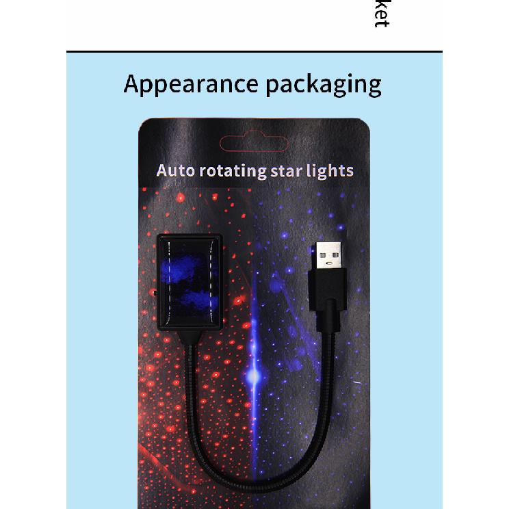 Auto USB starry sky car roof star decoration light ambient light music Rhythm control car interior led starry light for car Neon Lights 4