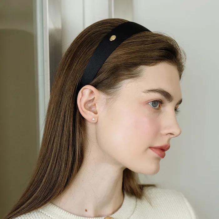 HFS002 Classic logo satin wide hairband