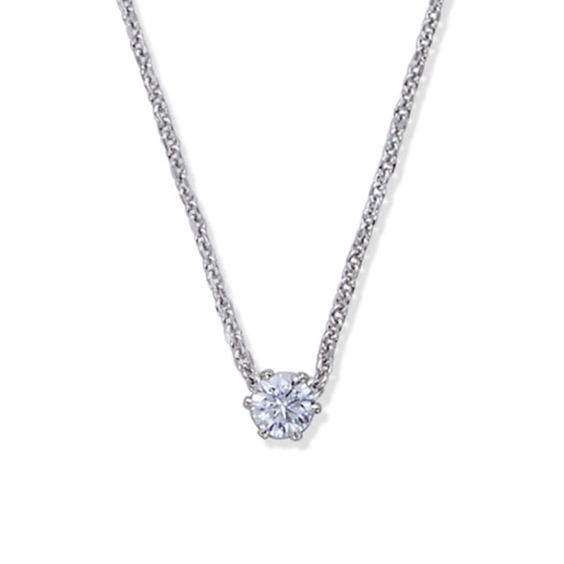 NORMALLEE [Aur alb] Colier cubic de bază (M)