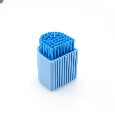 Spazzola in Silicone per Bucato con Vaso Spazzola per la Pulizia a Setole Morbide Mini Asse da Lavaggio Spazzola Palla per la Pulizia di Scarpe Bianche Intimo