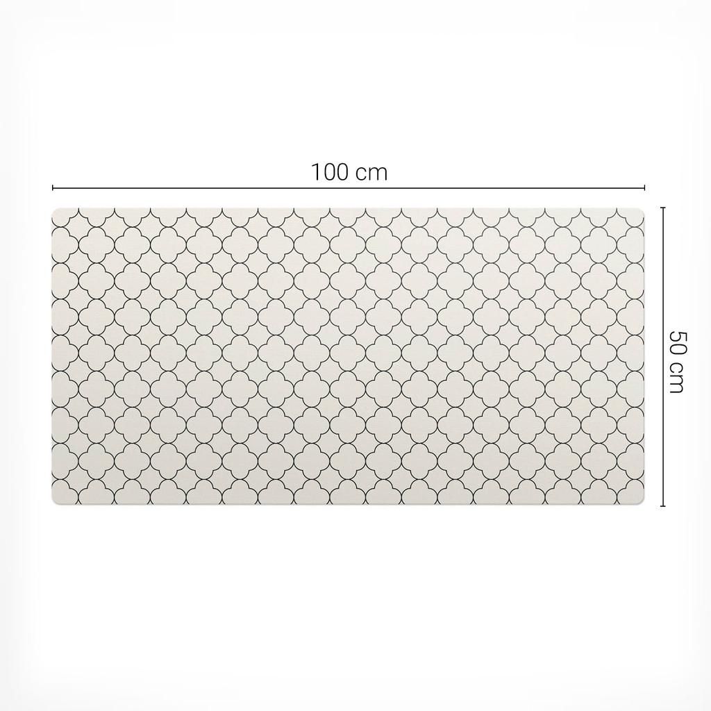 Anti-slip Mouse and Keyboard Mat Geometric Pattern 100x50 Cm