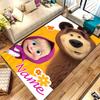 Custom Personalization Masha and the Bear Area Rug - Perfect For Kitchen, Bathroom,Laundry Room Decor Large Size Available,Gift All Seasons
