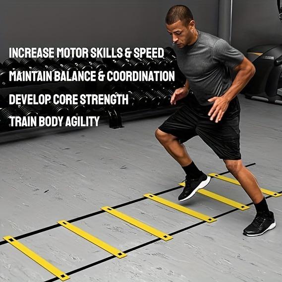 Agility Ladder for Football & Basketball Training – Step Jump Grid & Soft Ladder Equipment Color note optional