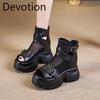 High-top Women's Shoes, Short Boots, Perforated and Breathable Mesh Upper Shoes, Sandals Devotion